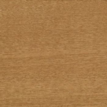 Medium-brown wooden veneer panel (horizontal grain) occupying the frame, displaying subtle texture and fine striations; appears flat and matte under diffuse warm lighting in a neutral interior context.