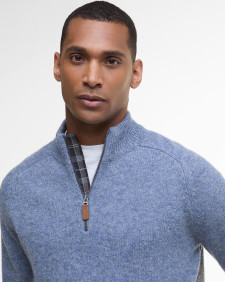 Talder Half-Zip Jumper Bluestone