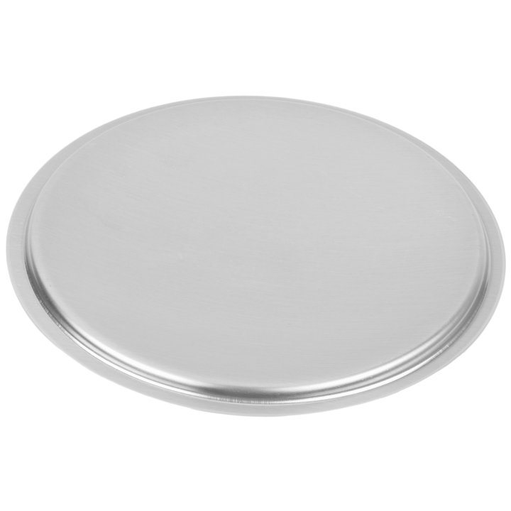 9 3/16-inch Wear-Ever® domed aluminum cover with satin finish and dipped handle