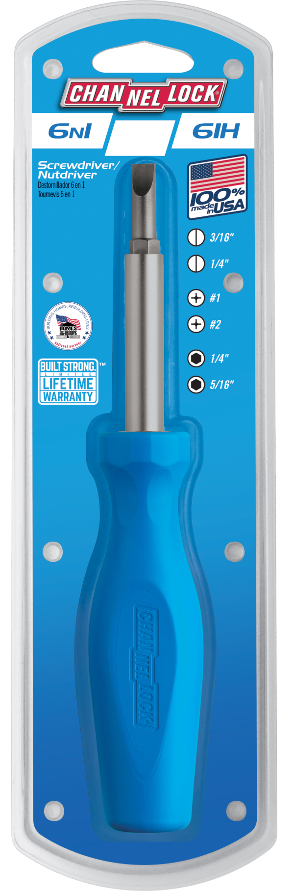 61H 6-in-1 Professional Multi-Bit Screwdriver