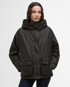 Hollies Waxed Jacket Archive Olive/Ancient Tartan