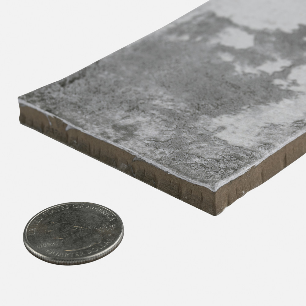 Biarritz Grey 3 in. x 6 in. Ceramic Wall Tile