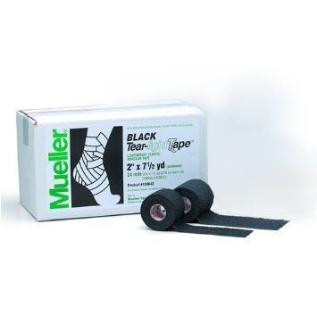 Mueller Sports Medicine TAPE ATHLETIC 2" TEAR-LIGHT 24RL/CS 7.5YD BLACK LTXFR