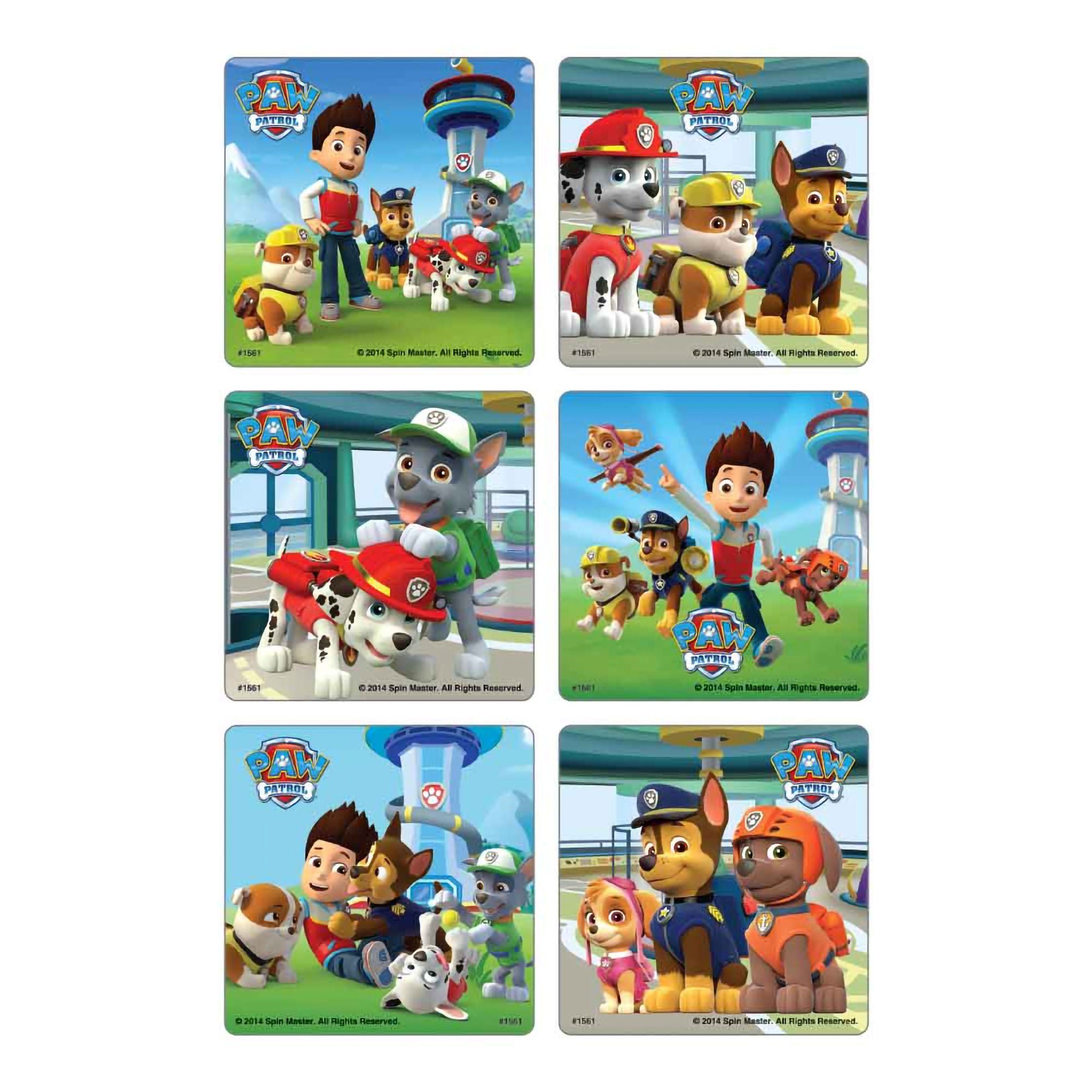 Sticker Disney® 75 per Roll PAW Patrol Scenes 2-1/2 X 2-1/2 Inch