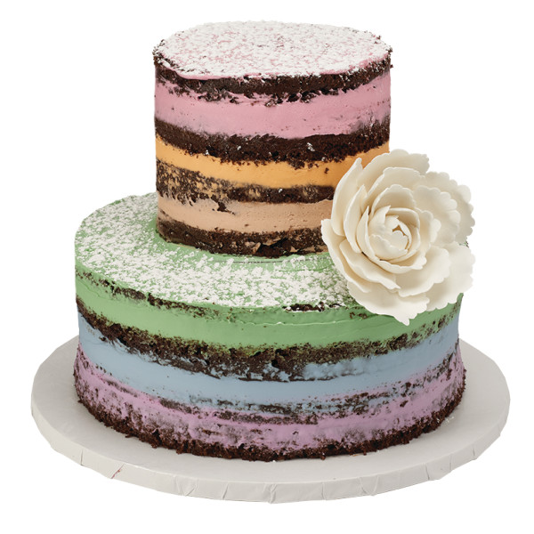 White Peony - Red 3 Free Gum Paste Flowers