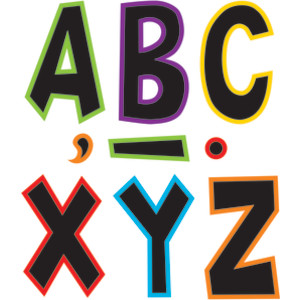 Electric Bright 7" Fun Font Letters