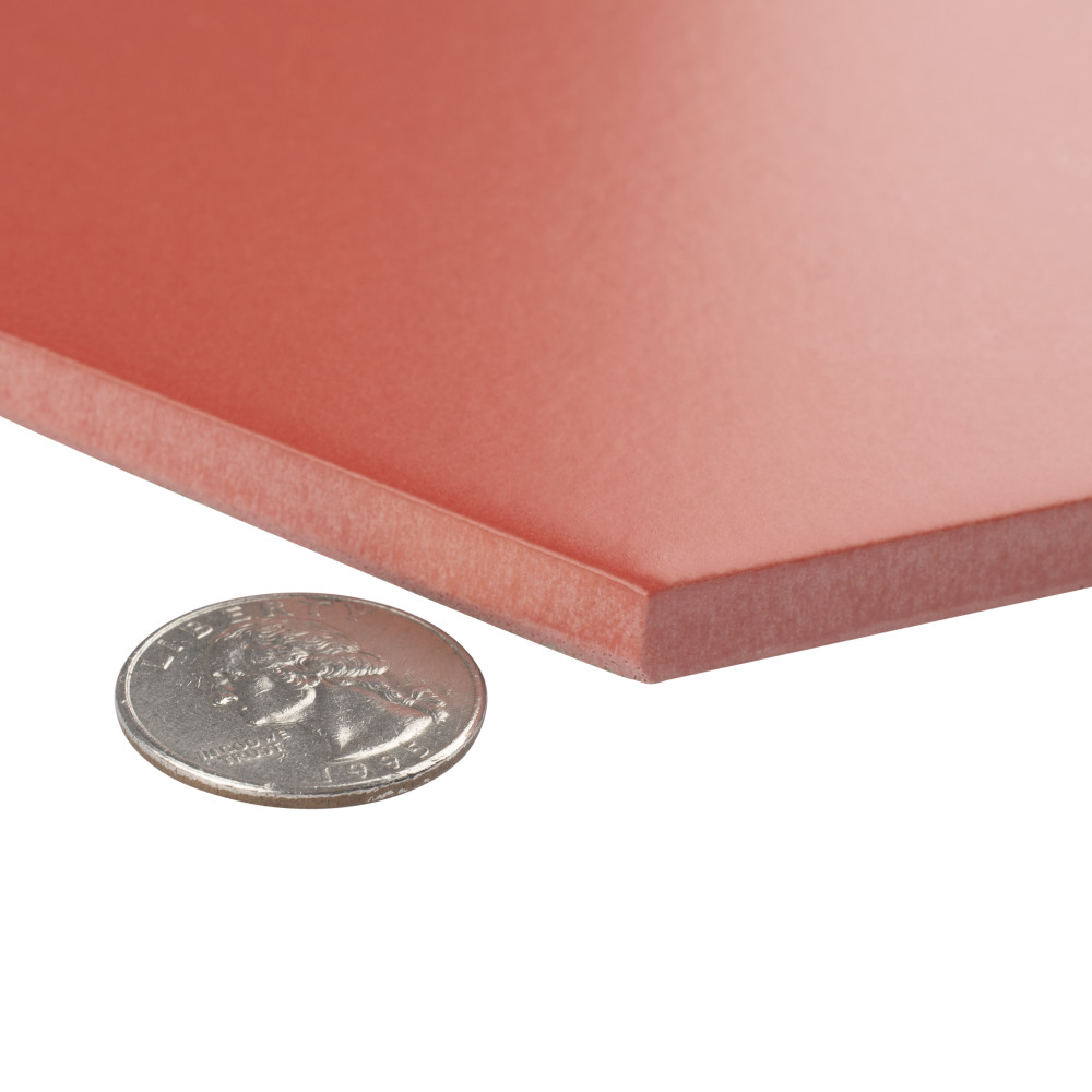 Sample – Textile Basic Hex Red Porcelain Floor and Wall Tile
