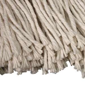 Impact, Layflat, Cotton Cut-End Wet Mop Head with 1" Headband, 24 oz, White