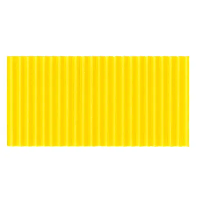 Corobuff Corrugated Paper, Canary, 48" x 25', 1 Roll