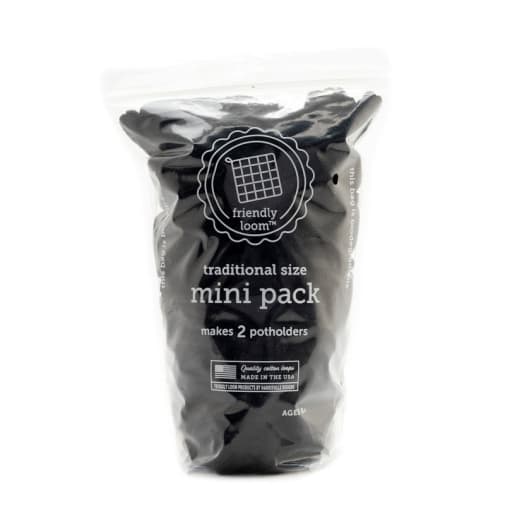 Mini Pack by Friendly Loom - Black (Traditional Size)