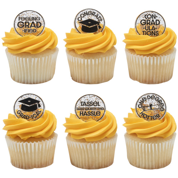 Confetti Grad Cupcake Rings