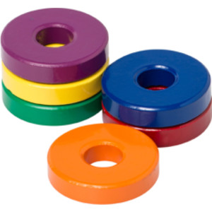 Ceramic Ring Magnets, 1 1/8", Pack of 6