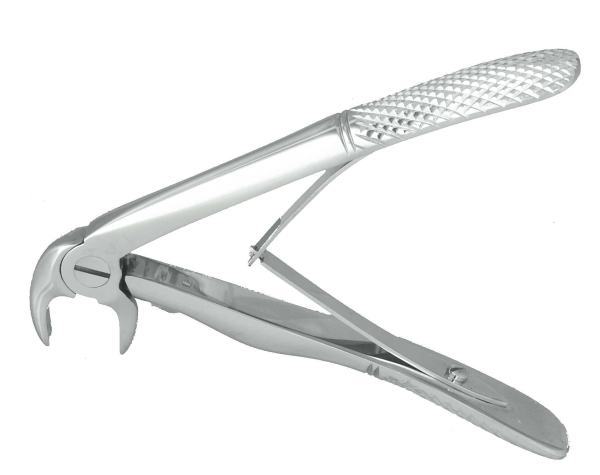 Nordent #5 Klein Pedo, Lower Incisor, Spring Handle Extraction Forcep