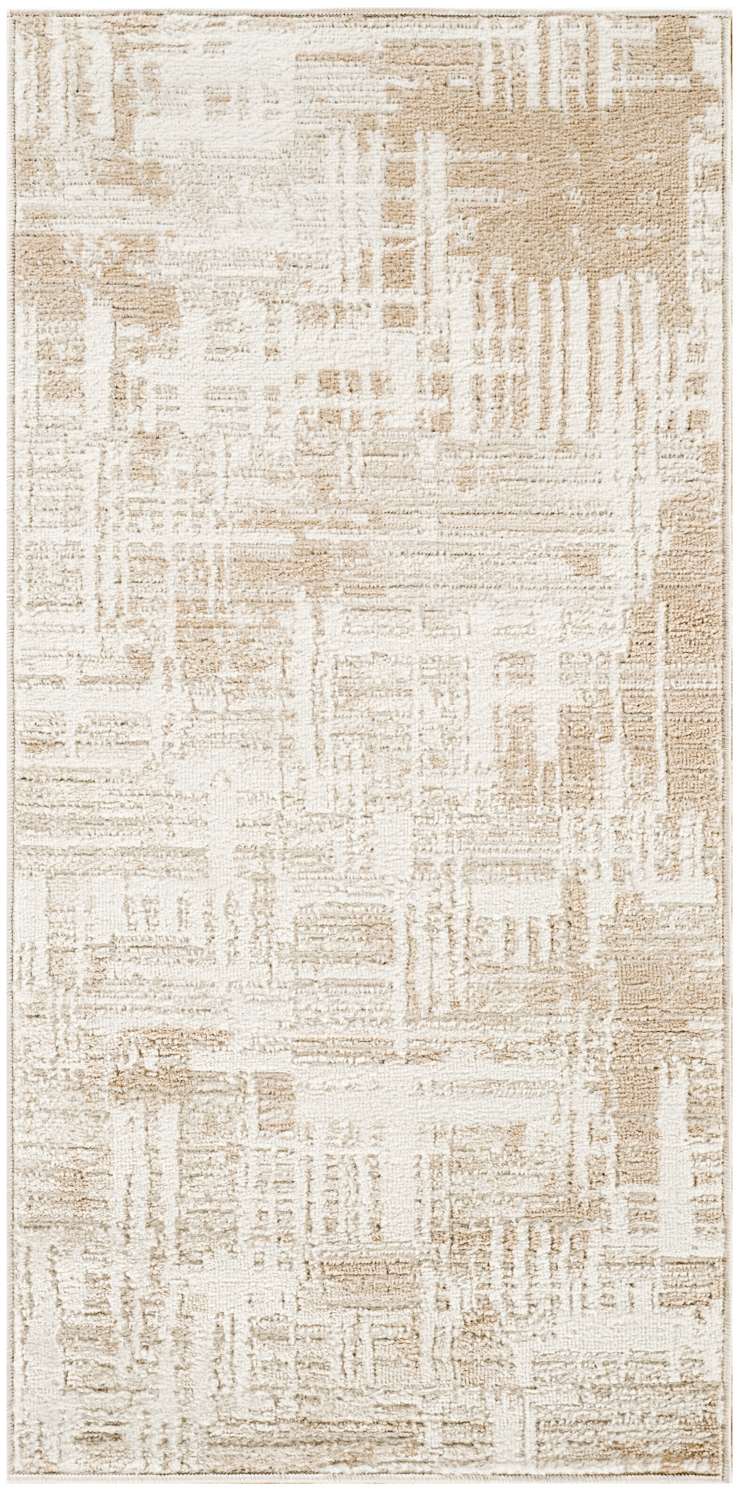 Nourison Dekor 2' x 4' Ivory Taupe Modern Indoor Rug