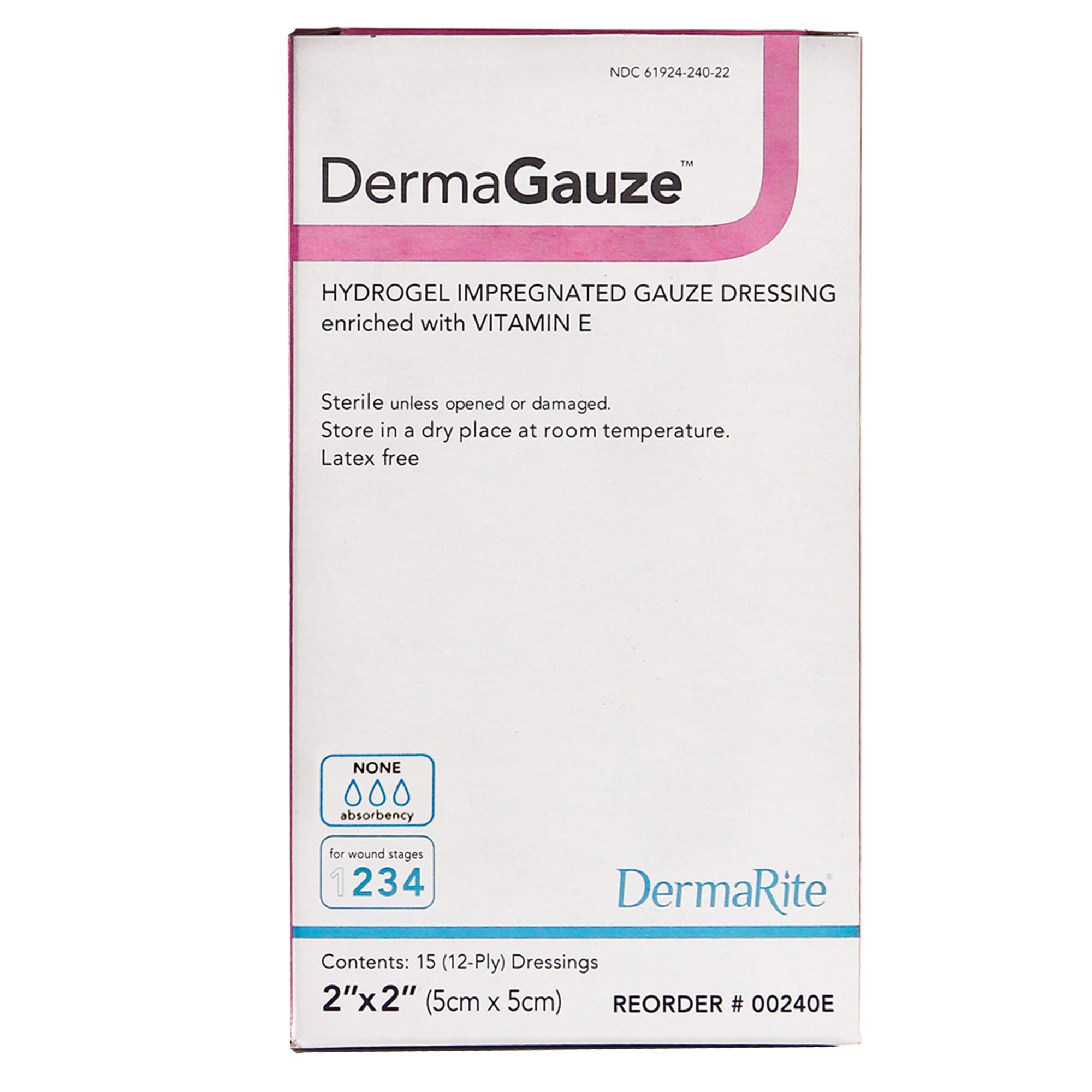 DermaGauze® Hydrogel Dressing, 2 x 2 Inch
