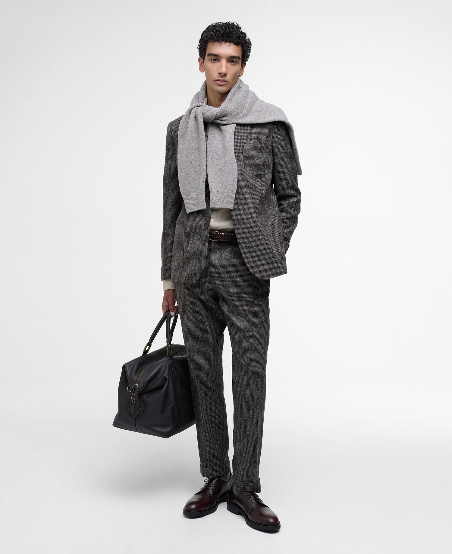 Textured Tweed Suit Jacket image number 1