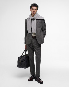 Textured Tweed Suit Jacket 