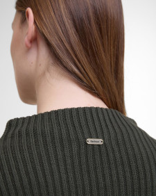 Stitch Guernsey Cape Olive