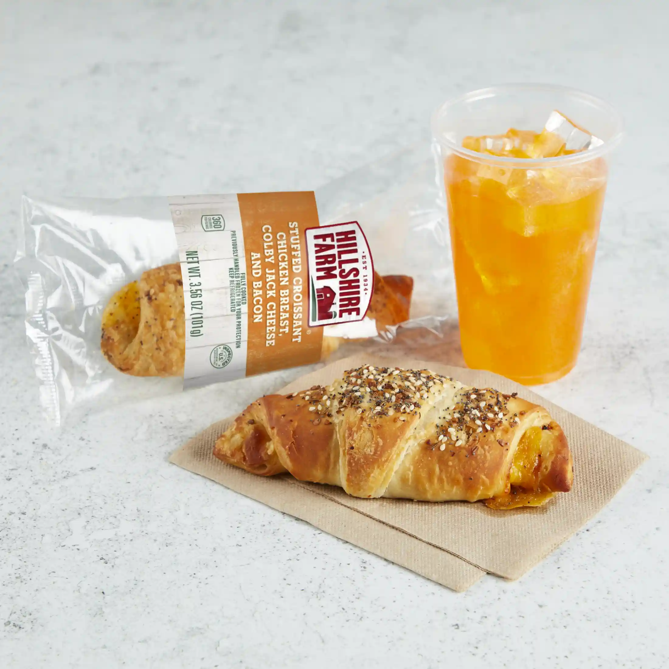 Hillshire Farm® Stuffed Croissant Chicken Breast, Colby Jack Cheese and Bacon _image_1