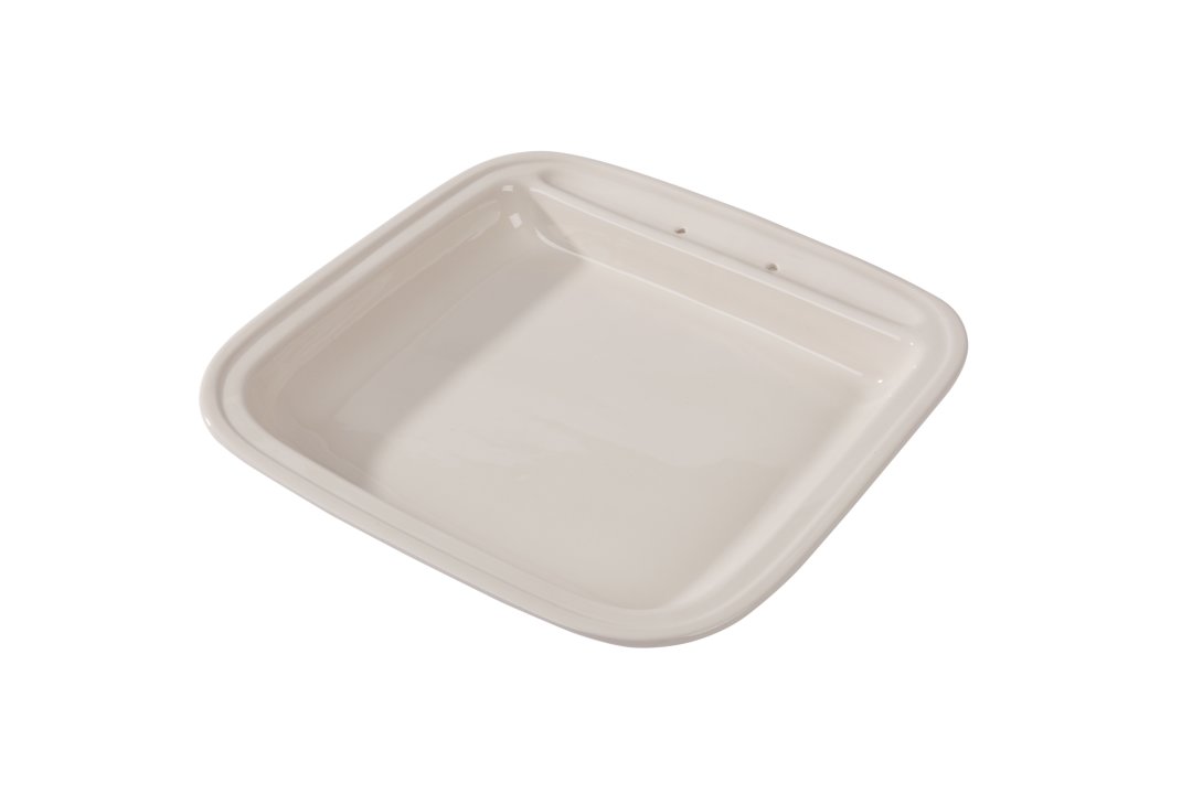 3 ¾-quart replacement square porcelain food pan for Intrigue® induction chafer