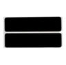 Polyester Rectangular Label, Gloss, Acrylic-Foam Backed, Black, 1 H x 3 W in.