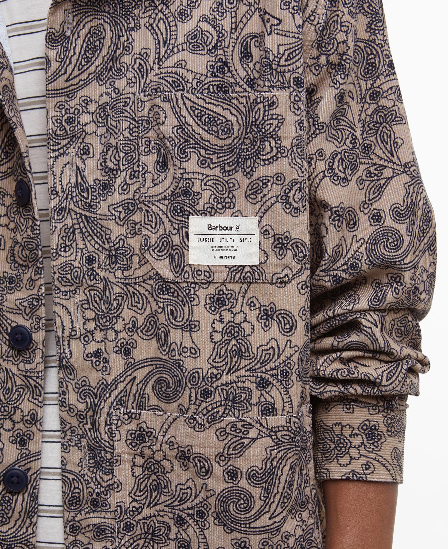 Brignall Cord Overshirt image number 5
