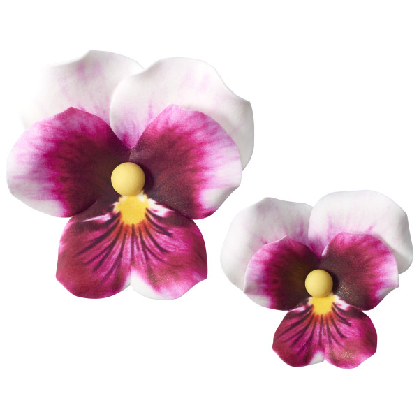 Pink Pansies Assortment Gum Paste Flowers