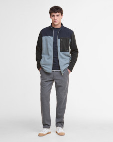 Colour Block Fleece Grey Marl