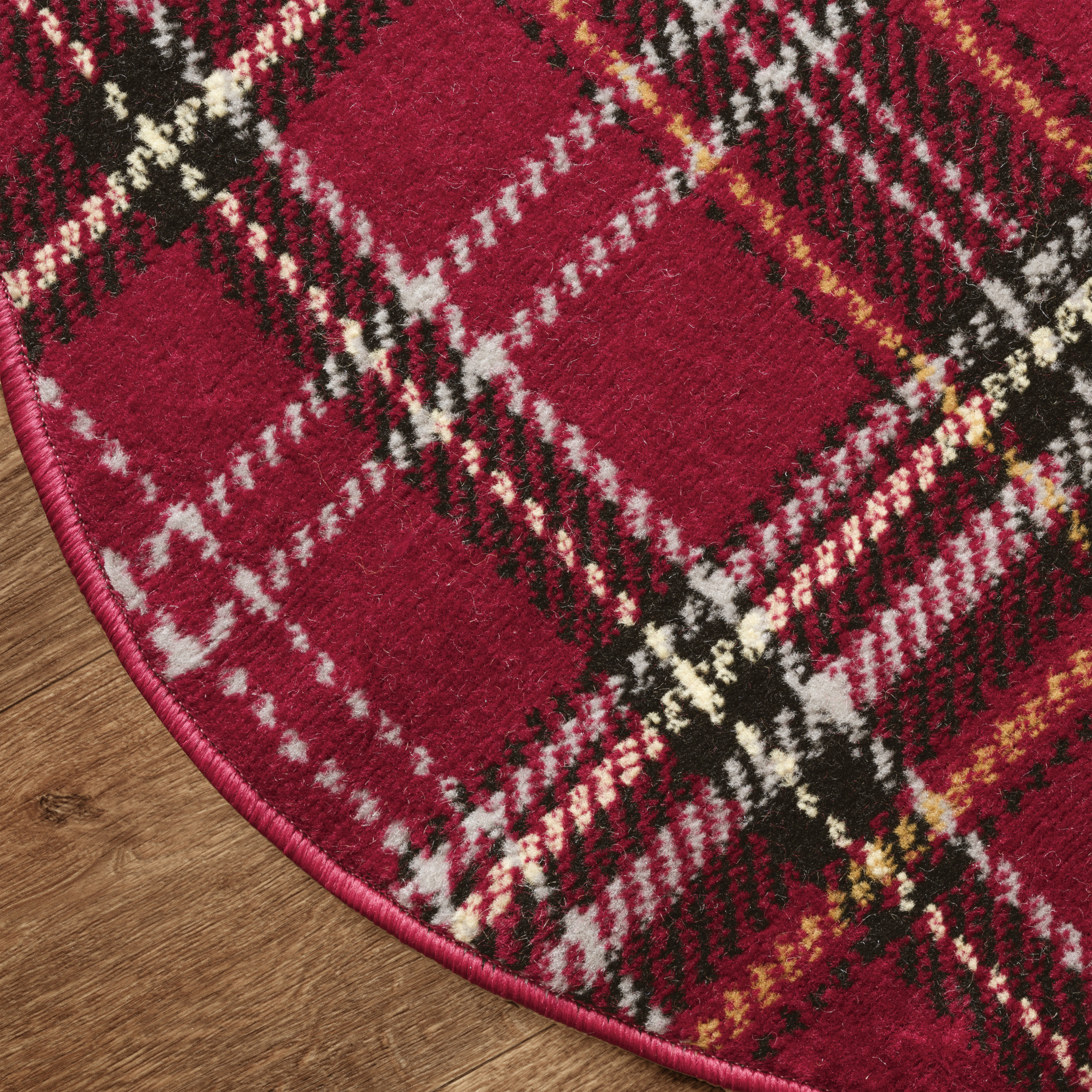 Nourison Grafix 3' x Round Red Christmas Indoor Rug