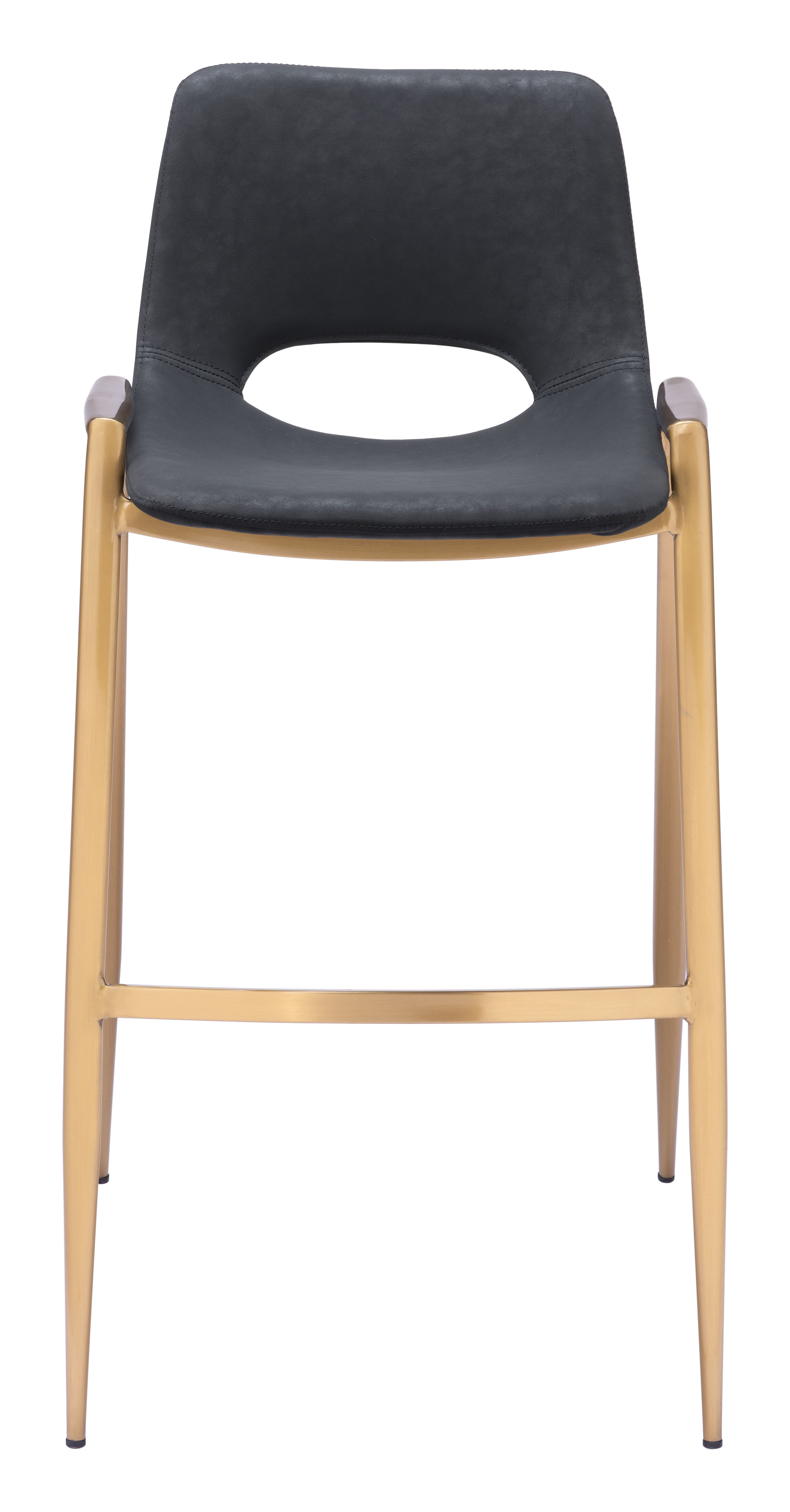 Desi Barstool (Set of 2) Black & Gold product image