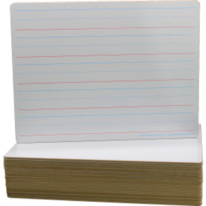 Double-Sided Dry Erase Board, 9"W x 12"L, Pack of 24