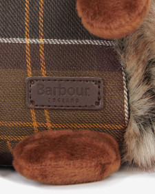 Dog Hedgehog Toy Brown-Tartan