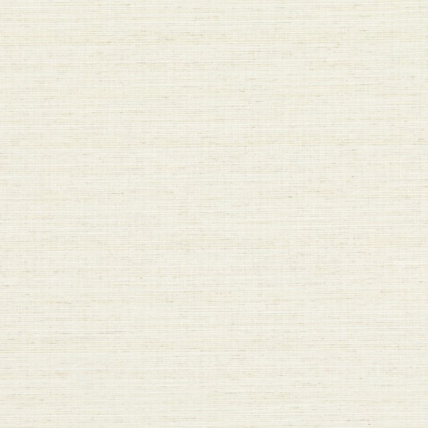 Beige woven-texture wallpaper with subtle horizontal threads covering the entire frame, lying flat and evenly lit, presenting a neutral, softly textured background suitable for interiors.