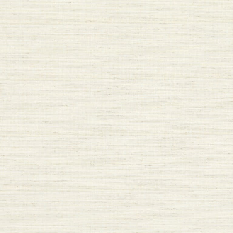 Beige woven-texture wallpaper with subtle horizontal threads covering the entire frame, lying flat and evenly lit, presenting a neutral, softly textured background suitable for interiors.