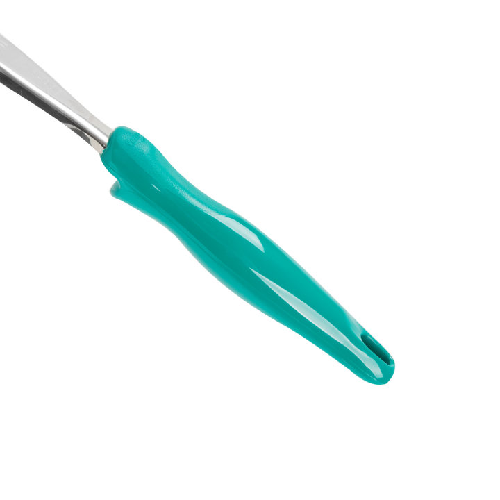 6-ounce one-piece heavy-duty solid round Spoodle® utensil with teal nylon handle