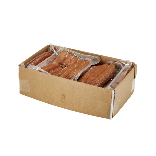 FONTANINI(r) Smoked Polish Sausage Links, Cooked, 3/1, 4/3lb . C1RM - Front Right Open Case (Hi Res)