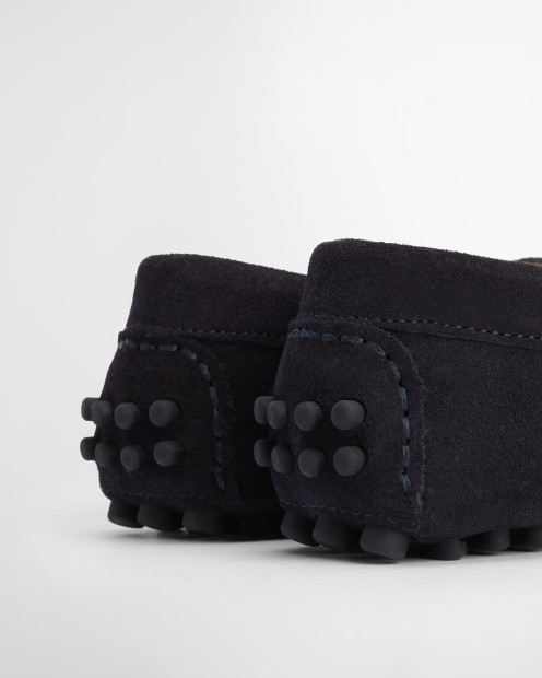 Laire Driving Shoes Navy Suede