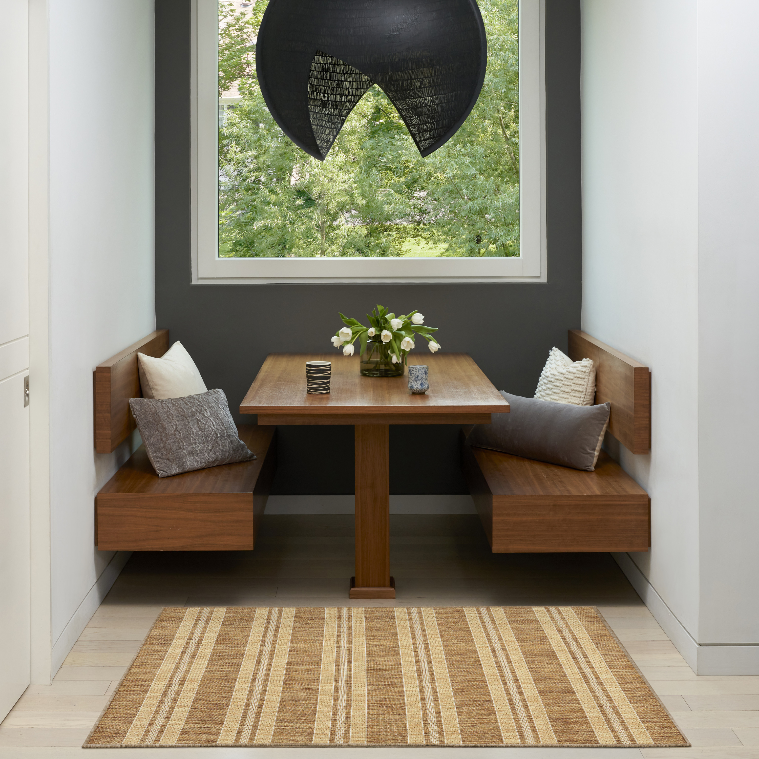 Nourison Horizon Indoor/Outdoor 3' x 5' Natural Modern Rug