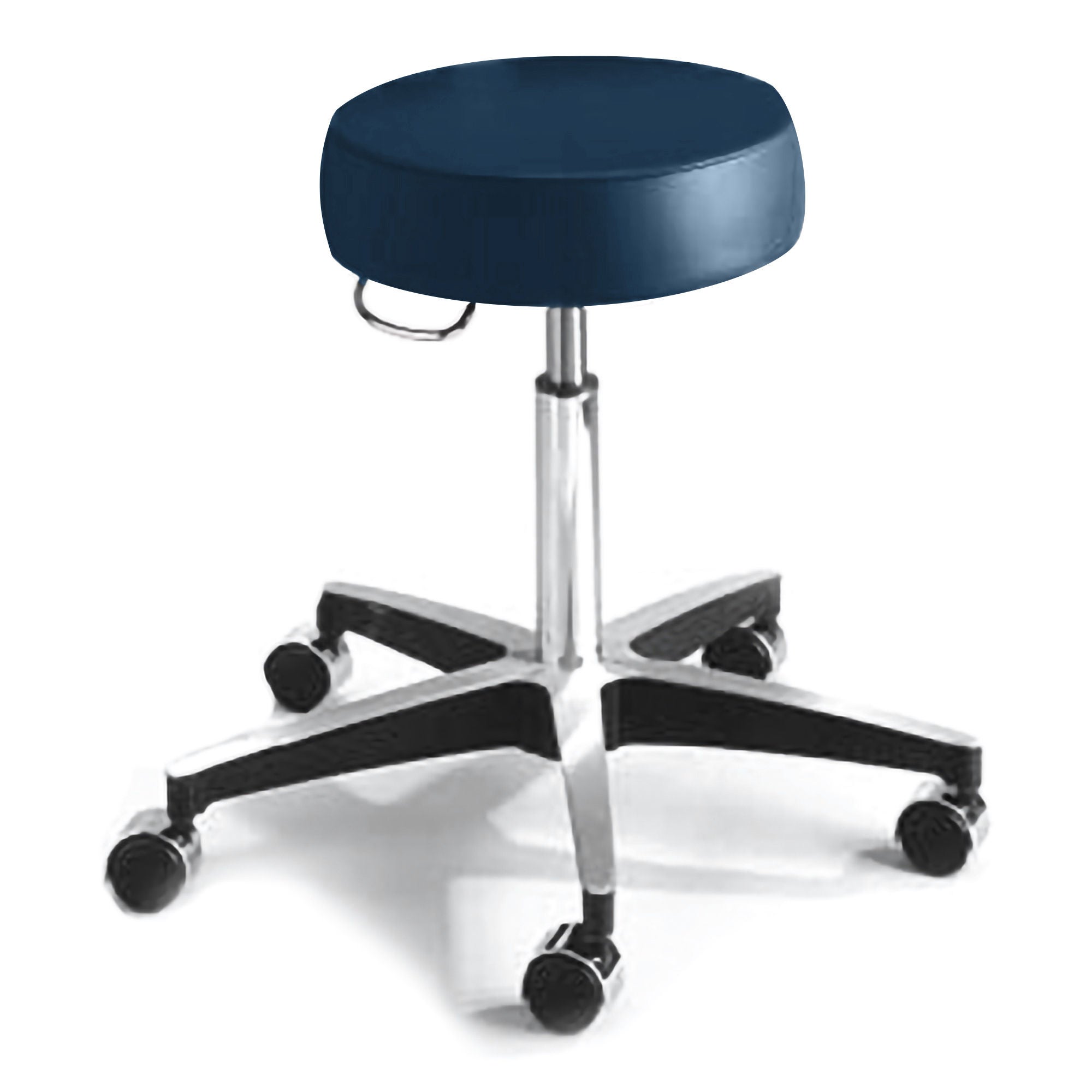 McKesson Round Pneumatic Exam Stool, Blue, without Backrest