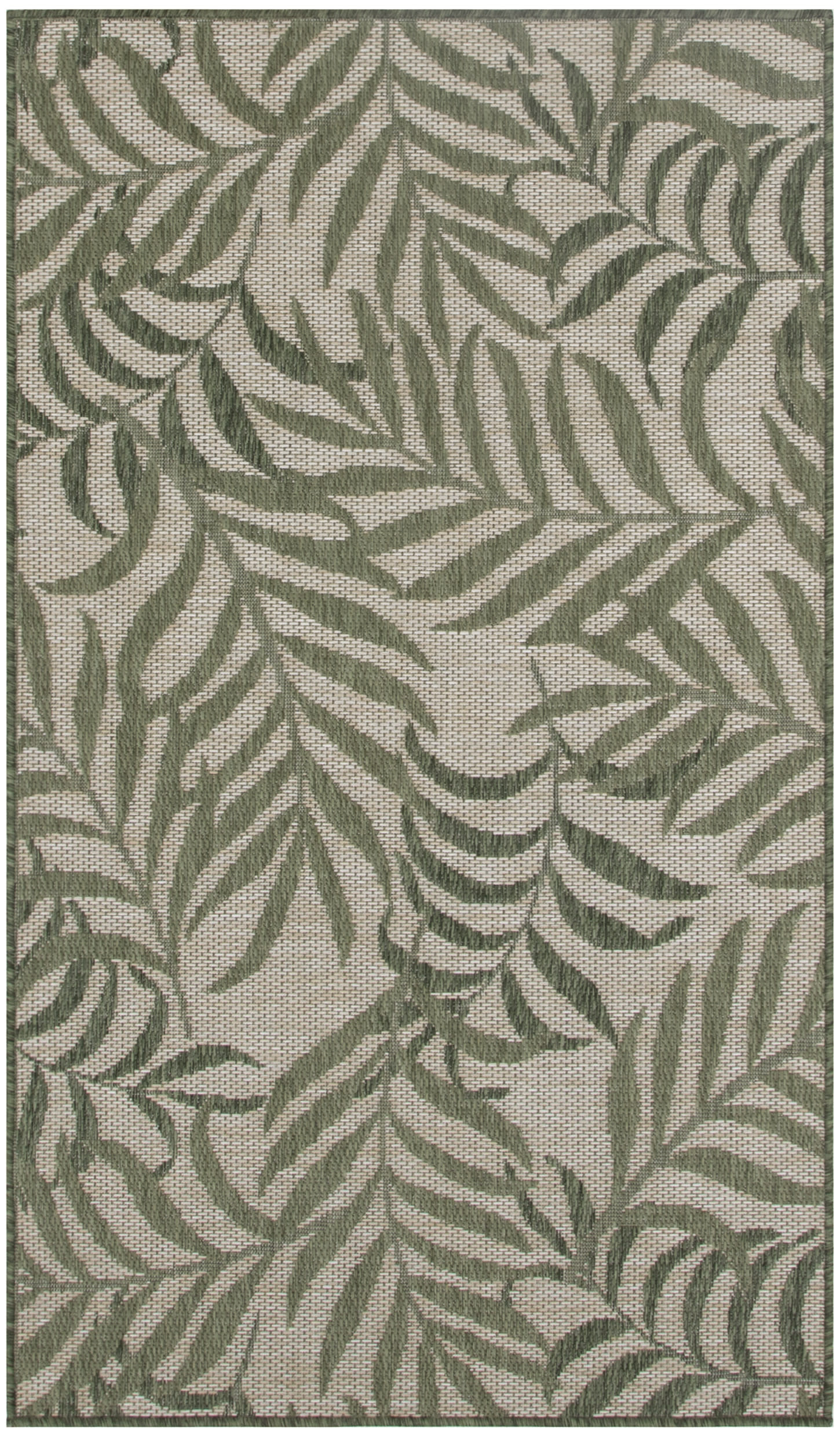 Nourison Garden Oasis 2' x 4' Ivory Green Tropical Rug