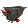 Rubbermaid Commercial, Motorized Tilt Truck, 13.5 cu ft, Black