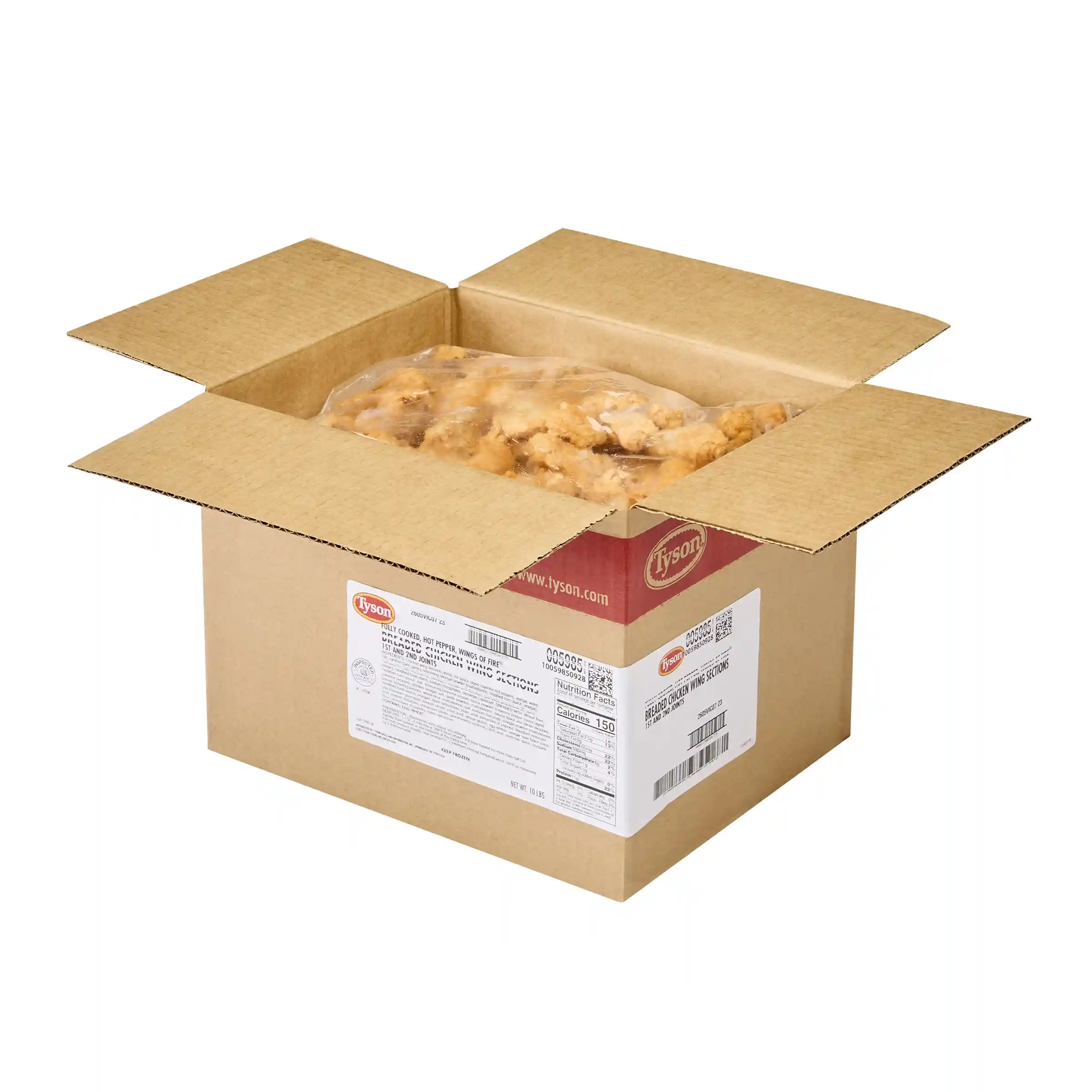 Tyson® Wings of Fire® Fully Cooked Breaded Hot Pepper Bone-In Chicken Wing Sections, Smedium_image_4