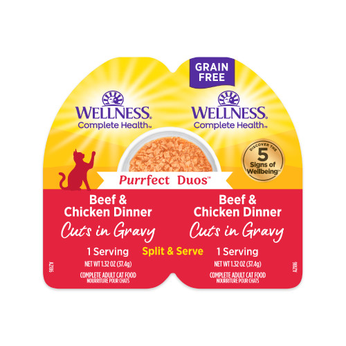 Wellness Complete Health Purrfect Duos Beef & Chicken Front packaging