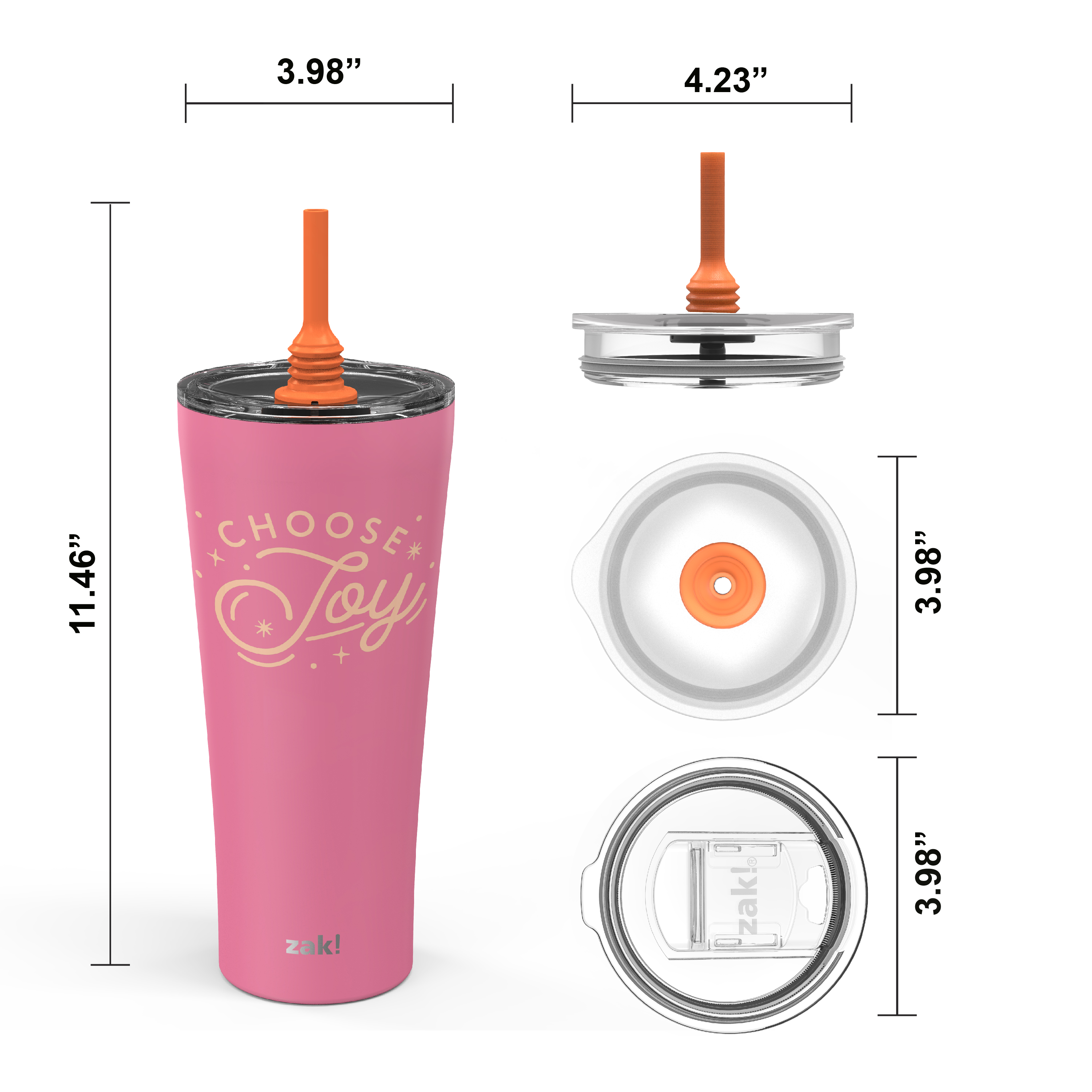 Alfalfa 30 ounce Insulated Tumbler, Pink slideshow image 5 Alfalfa 30 ounce Insulated Tumbler, Pink slideshow image 5