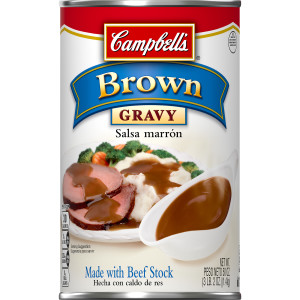 Campbell’s Ready to Serve Brown Gravy, Rich and Flavorful Recipe, 50 Ounce Cans, 12-Pack