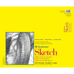 Strathmore 300 Series Sketch Pad Glue Binding 100 Sheets 14x17  inch
