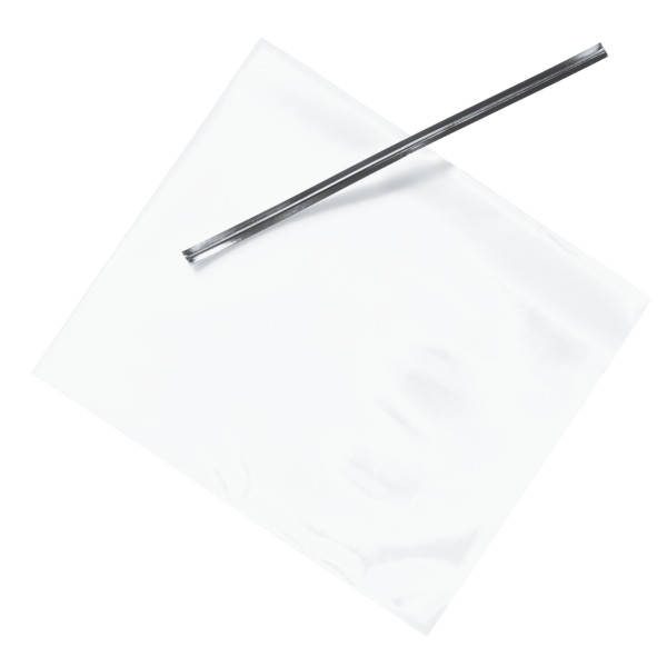 Clear Cello Treat Bags with Silver Twist Ties, 3.5" x 4" Decorating Tools