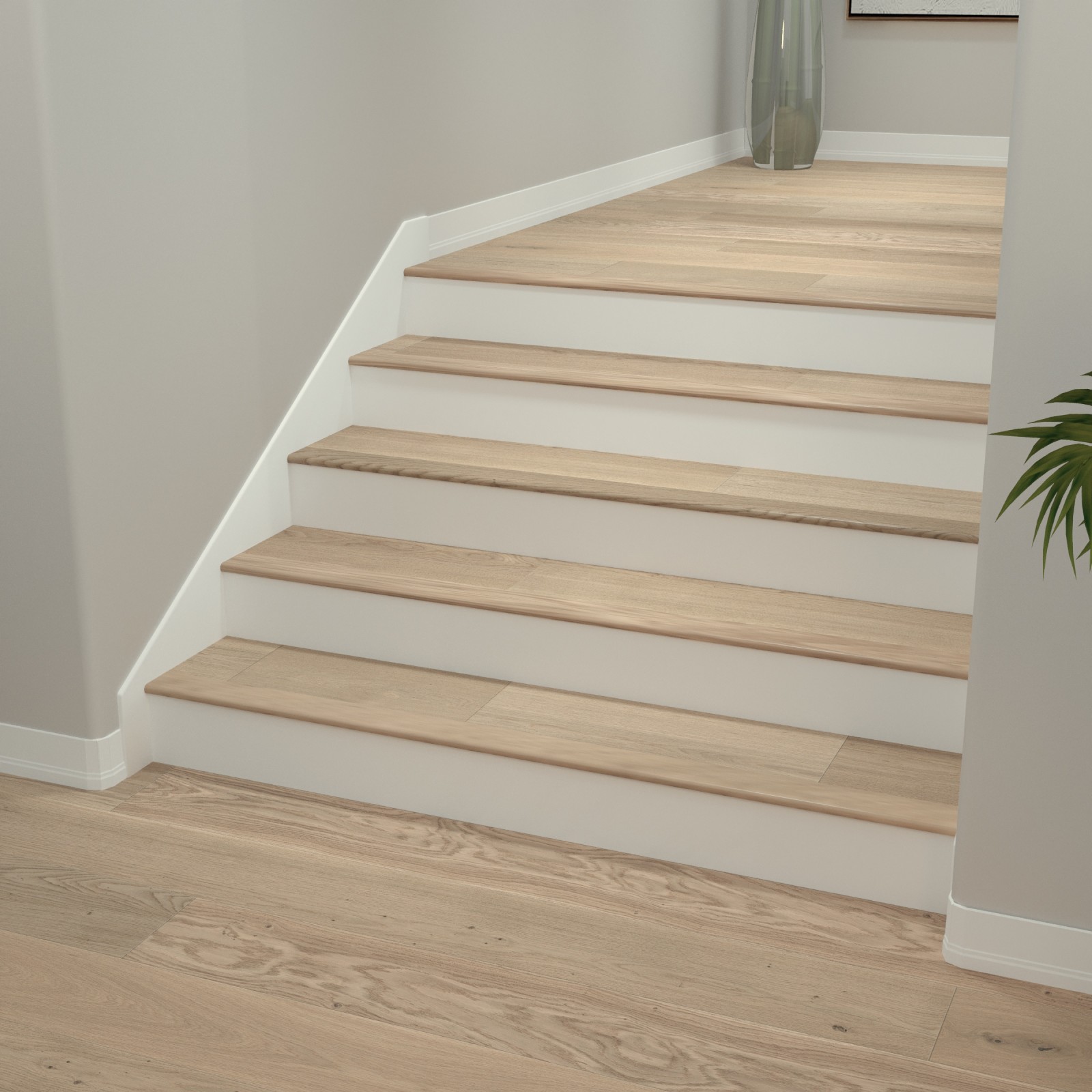 New Vine Cali Hardwoods Stair Nosing Flush view 1