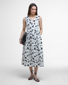 Abito midi con stampa Elina 