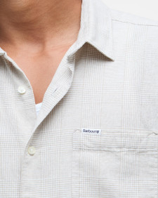 Hartland Linen-Blend Short-Sleeved Shirt Stone